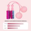 Jump Rope with 2 in 1 Training Adjustable Ropeless Skipping Rope Fitness Weighted, Adjustable Weighted Cordless Jumping Rope for Kids Men Women, Cardi