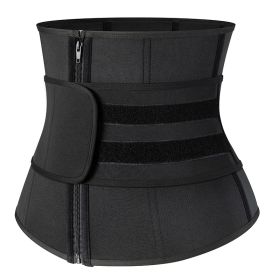 Body Shaper Corset Sweat Waist Support Belt Back Waist Trainer Trimmer Belt Gym Fitness Protector (Color: 1 pcs, size: L)