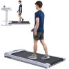 2 in 1 Under Desk Electric Treadmill 2.5HP, with Bluetooth APP and speaker, Remote Control, Display, Walking Jogging Running Machine Fitness Equipment