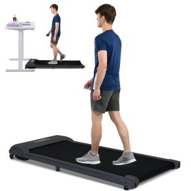 2 in 1 Under Desk Electric Treadmill 2.5HP, with Bluetooth APP and speaker, Remote Control, Display (Color: as Pic)